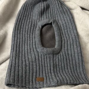 Melton Outerwear Gray Ski Hat/ Balaclava One Size